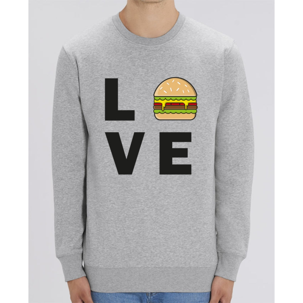 Sweat Unisexe - Love Hamburger - Heather Grey / XXS - Unisexe>Sweatshirts