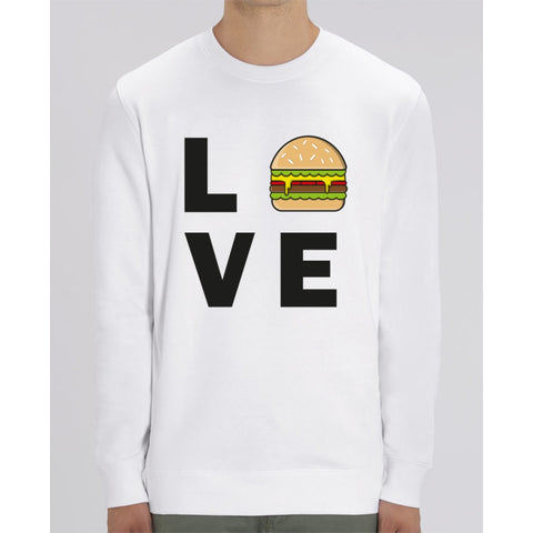 Sweat Unisexe - Love Hamburger - White / XS - Unisexe>Sweatshirts