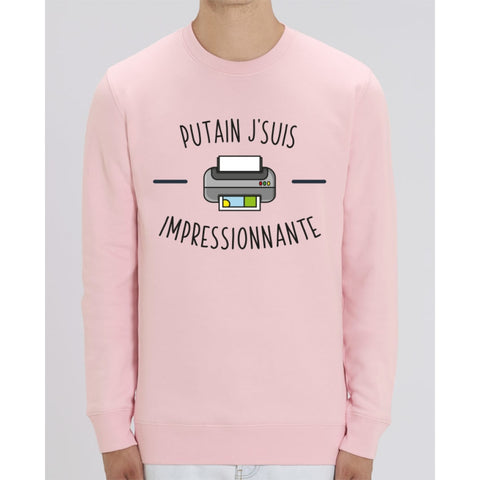 Sweat Unisexe - Putain jsuis impressionnante - Cotton Pink / XS - Unisexe>Sweatshirts
