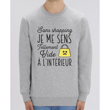 Sweat Unisexe - Sans shopping je me sens vide - Heather Grey / XXS - Unisexe>Sweatshirts