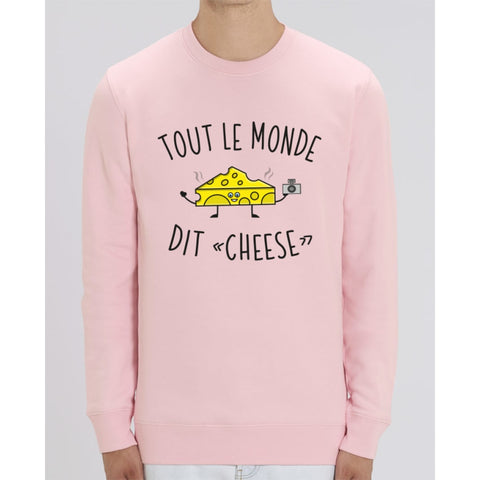 Sweat Unisexe - Tout le monde dit cheese - Cotton Pink / XS - Unisexe>Sweatshirts