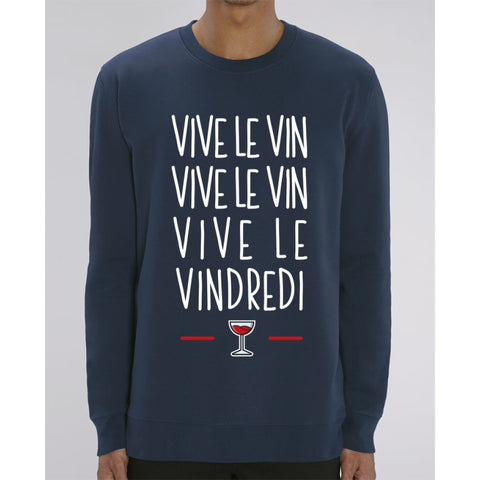 Sweat Unisexe - Vive le vin - French Navy / XXS - Unisexe>Sweatshirts