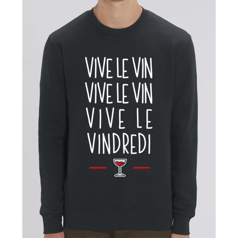 Sweat Unisexe - Vive le vin - Black / XXS - Unisexe>Sweatshirts