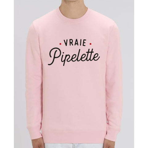 Sweat Unisexe - Vraie pipelette - Cotton Pink / XS - Unisexe>Sweatshirts