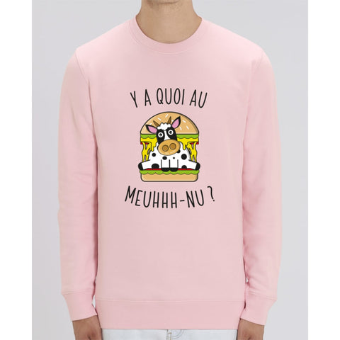 Sweat Unisexe - Y a quoi au meuhhh-nu - Cotton Pink / XS - Unisexe>Sweatshirts