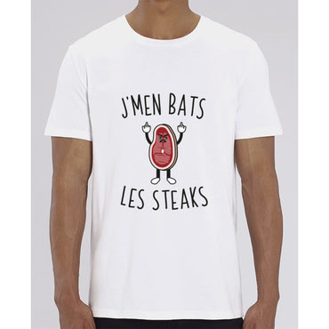 T-Shirt Homme - Jmen bats les steaks - White / XXS - Homme>Tee-shirts