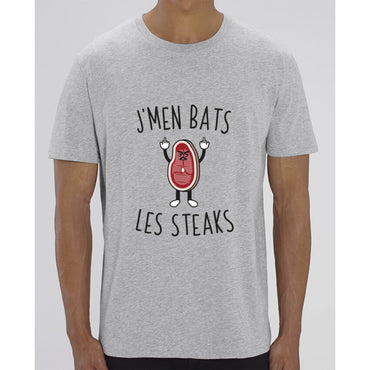 T-Shirt Homme - Jmen bats les steaks - Heather Grey / XXS - Homme>Tee-shirts