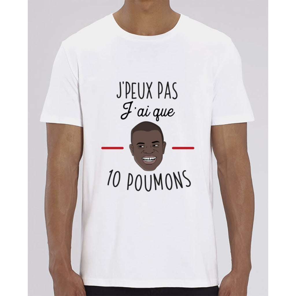 T-Shirt Homme - Jpeux pas jai que 10 poumons - White / XXS - Homme>Tee-shirts