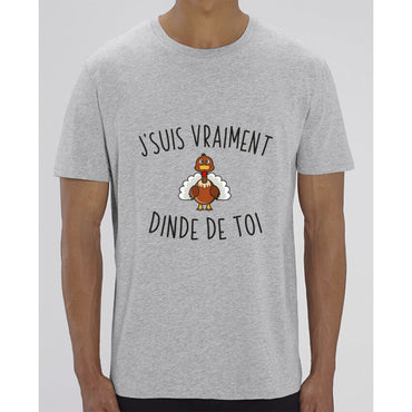 T-Shirt Homme - Jsuis vraiment dinde de toi - Heather Grey / XXS - Homme>Tee-shirts