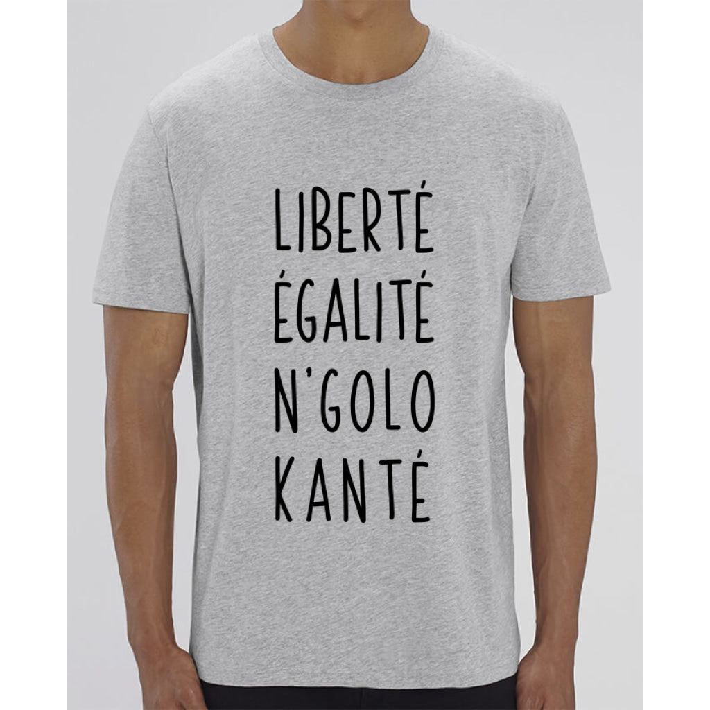 T-Shirt Homme - Liberté Égalité Ngolo Kanté - Heather Grey / XXS - Homme>Tee-shirts