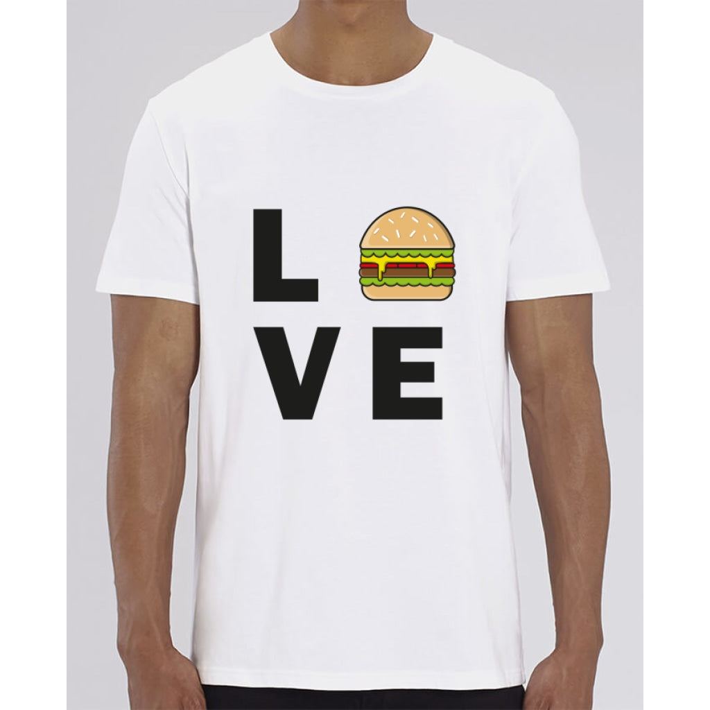 T-Shirt Homme - Love Hamburger - White / XXS - Homme>Tee-shirts