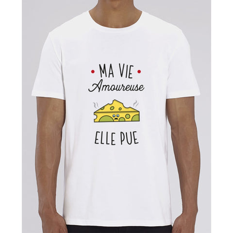T-Shirt Homme - Ma vie amoureuse elle pue - White / XXS - Homme>Tee-shirts