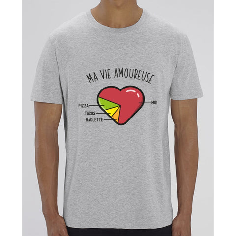 T-Shirt Homme - Ma vie amoureuse - Heather Grey / XXS - Homme>Tee-shirts