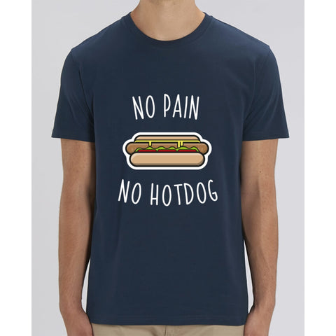 T-Shirt Homme - No pain no hot dog - French Navy / XXS - Homme>Tee-shirts
