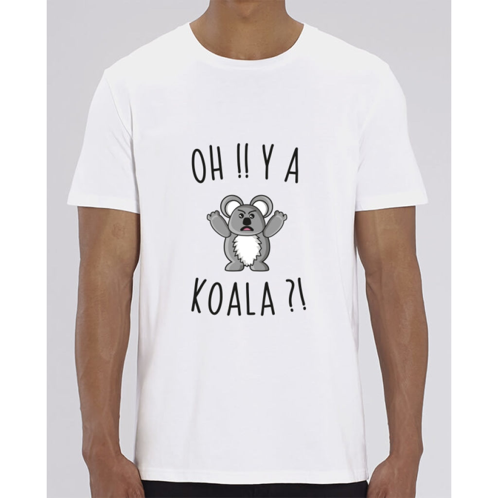 T-Shirt Homme - Oh y a koala - White / XXS - Homme>Tee-shirts