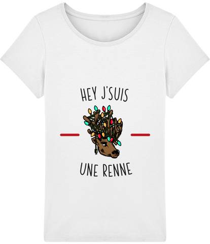 T-shirt Femme - Hey j'suis une renne