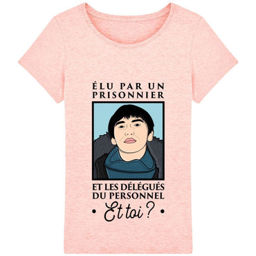 T-shirt Femme - Élu par un prisonnier - Cream Heather Pink / XS - Femme>Tee-shirts