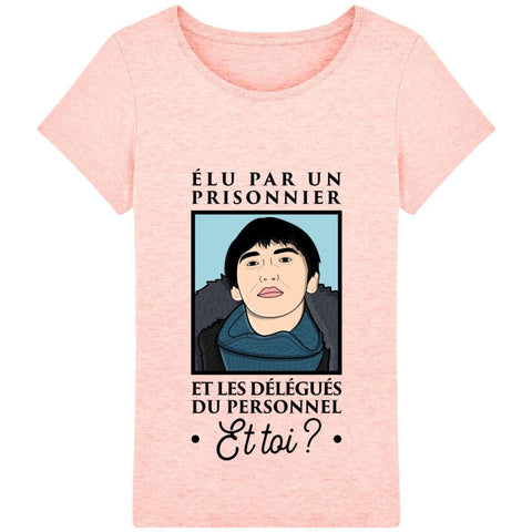T-shirt Femme - Élu par un prisonnier - Cream Heather Pink / XS - Femme>Tee-shirts
