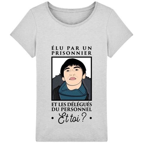 T-shirt Femme - Élu par un prisonnier - Heather Grey / XXS - Femme>Tee-shirts