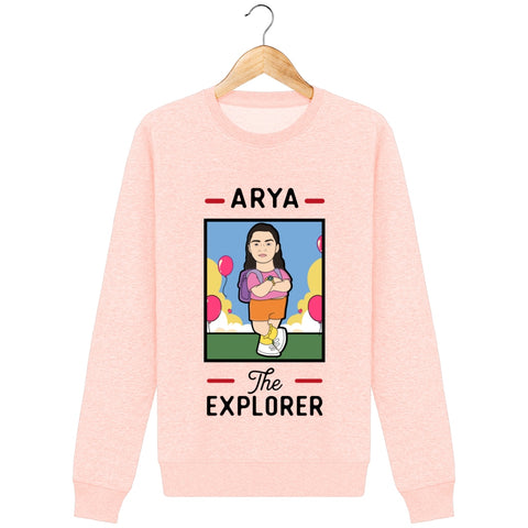 Sweat Unisexe - Arya lexploratrice - Cream Heather Pink / XS - Unisexe>Sweatshirts