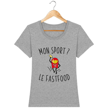 T-shirt Femme - Mon sport le fastfood
