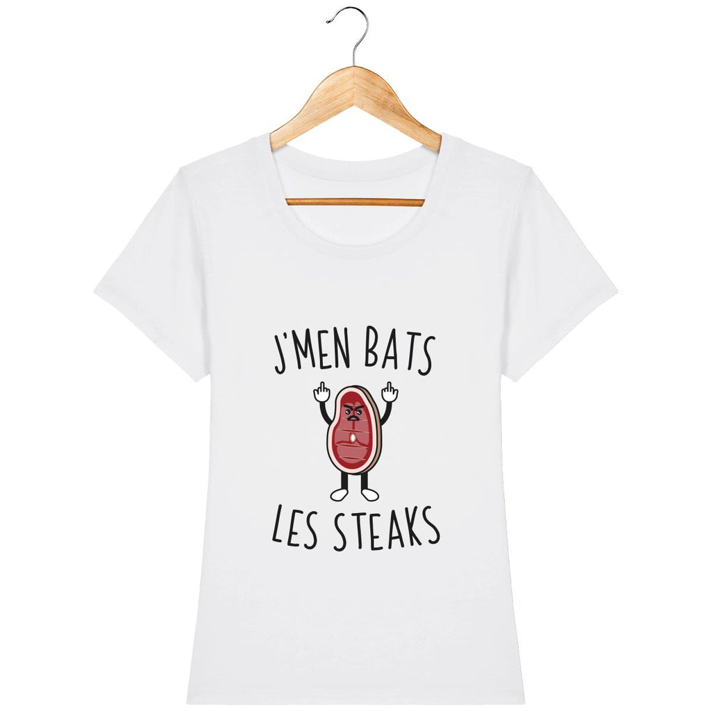 T-shirt Femme - J'men bats les steaks