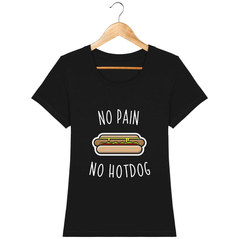 T-shirt Femme - No pain no hotdog