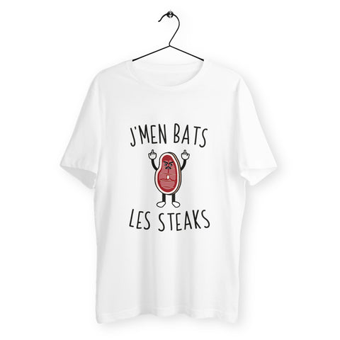 T-Shirt Homme - J'men bats les steaks